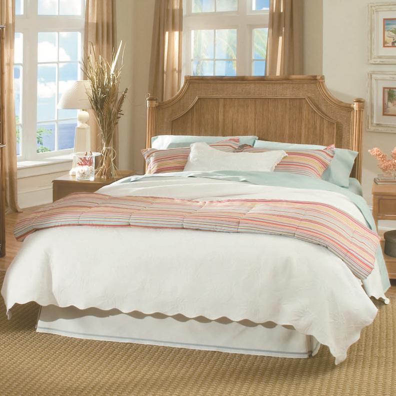 Queen rattan discount headboard